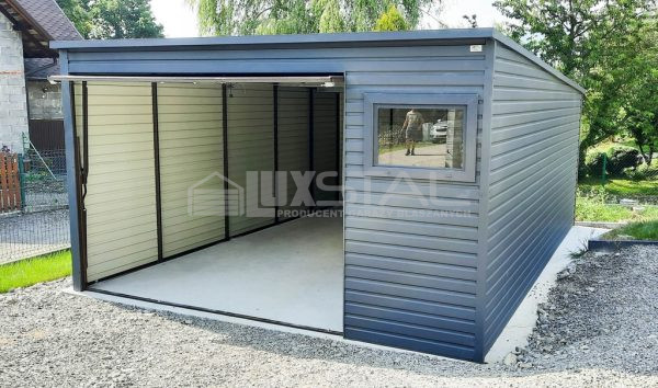 Metallgarage 4m x 7m - LUX61 4x7 – Bild 4
