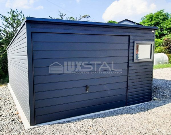 Metallgarage 4m x 7m - LUX61 4x7 – Bild 5