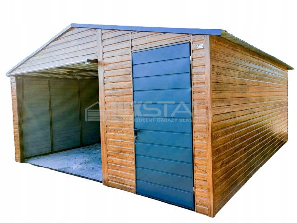Metallgarage 5m x 5m poziom -  LUX112