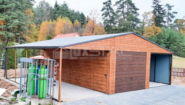 Metallgarage 6,5m x 6m + 3m.  LUX86 – Bild 3