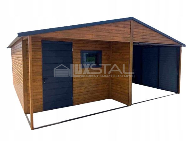 Metallgarage 6m x 6m - LUX28
