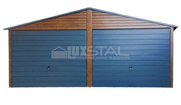 Metallgarage 6m x 5,5m poziom -  LUX38
