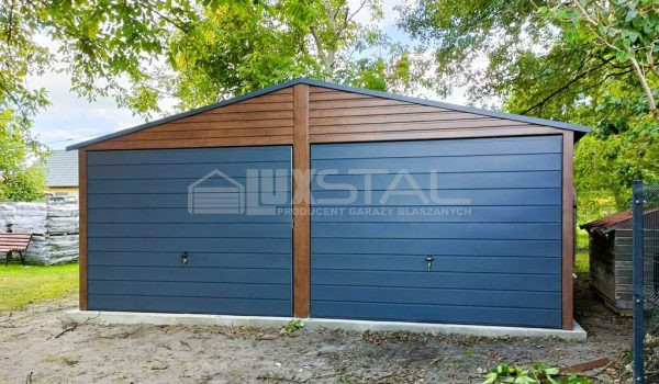 Metallgarage 6m x 5,5m poziom -  LUX38 – Bild 2