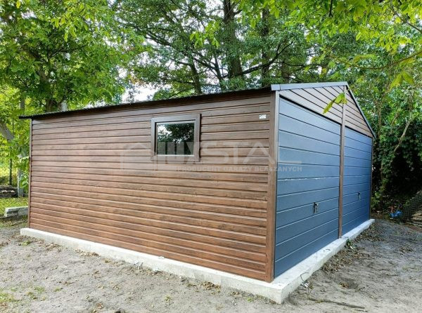 Metallgarage 6m x 5,5m poziom -  LUX38 – Bild 6