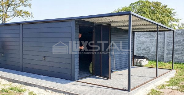 Metallgarage 6m x 5m - LUX124 – Bild 3