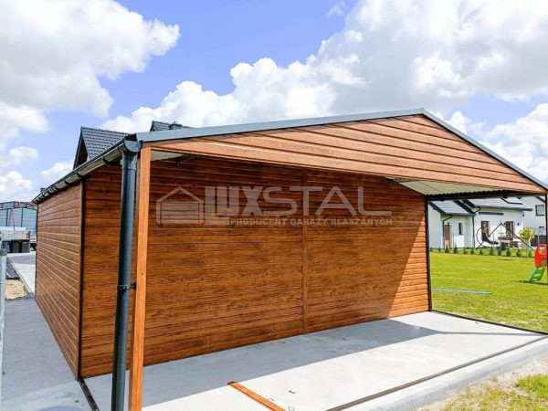 Metallgarage 6m x 6m poziom - LUX100 6x6 – Bild 7