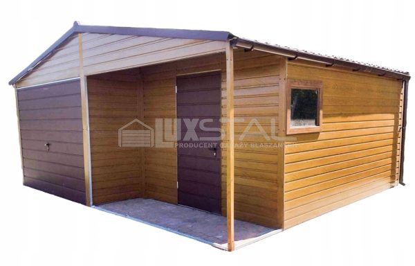 Metallgarage 6m x 6m - LUX42 6x6