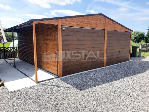 Metallgarage 6m x 6m poziom - - LUX97 6x6 – Bild 5