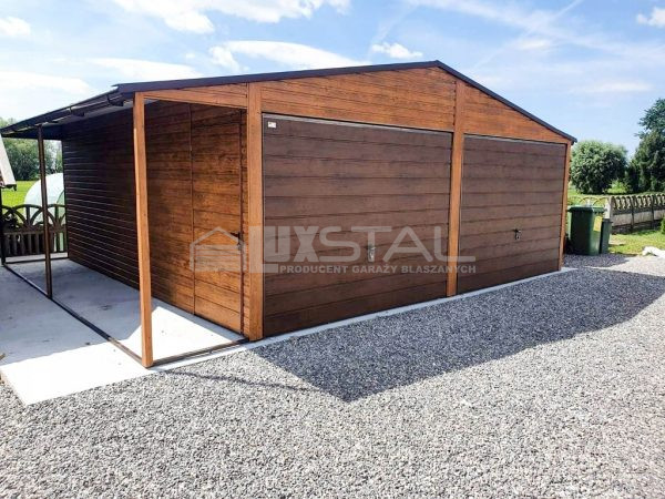 Metallgarage 6m x 6m poziom - - LUX97 6x6 – Bild 6