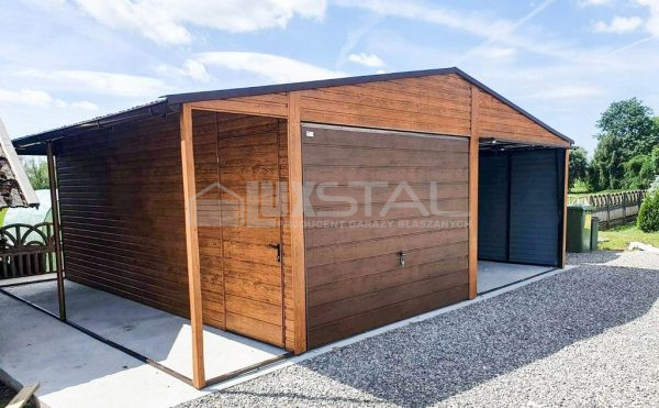 Metallgarage 6m x 6m poziom - - LUX97 6x6 – Bild 7