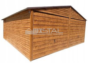 Metallgarage 6m x 6m poziom -  LUX98