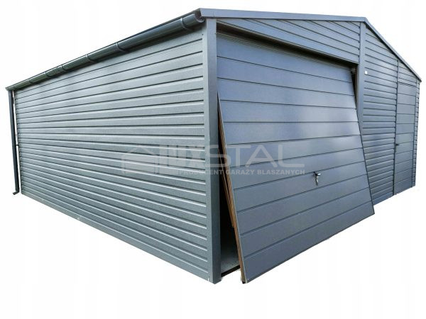 Metallgarage 6m x 6m poziom -  LUX101