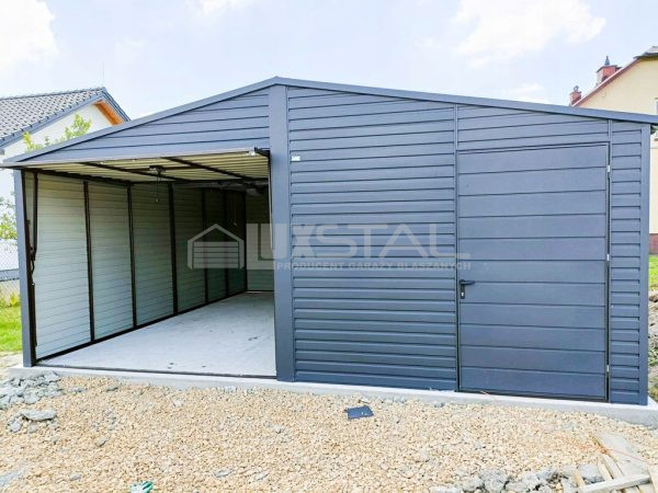 Metallgarage 6m x 6m poziom -  LUX101 – Bild 2