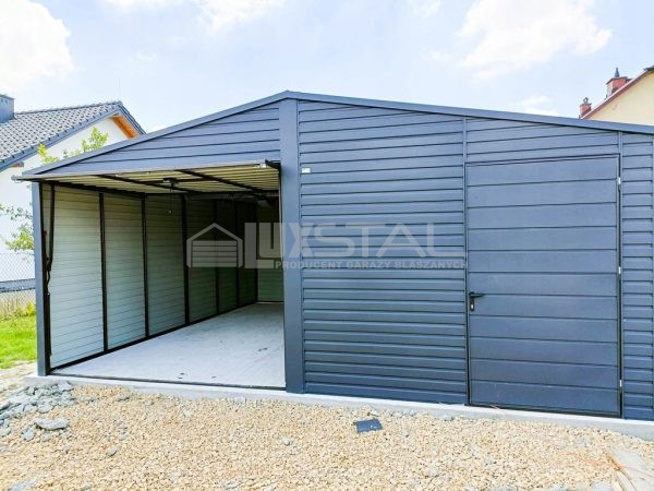 Metallgarage 6m x 6m poziom -  LUX101 – Bild 3