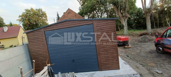 Metallgarage 5m x 7m poziom - LUX110 – Bild 5