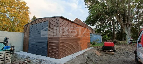 Metallgarage 5m x 7m poziom - LUX110 – Bild 4