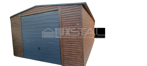 Metallgarage 5m x 7m poziom - LUX110