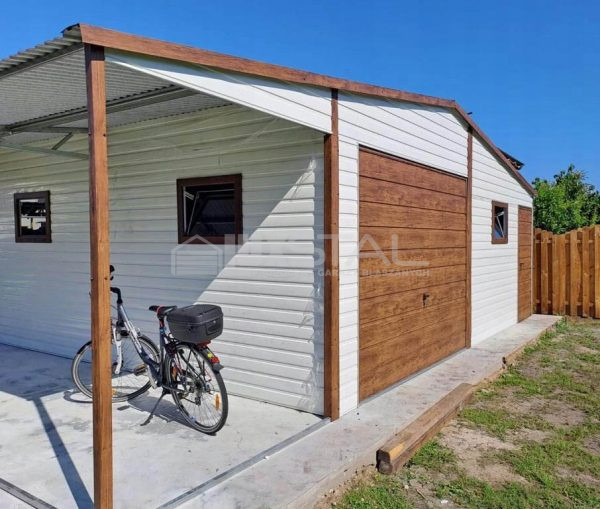 Metallgarage 6m x 6m - LUX23 – Bild 2