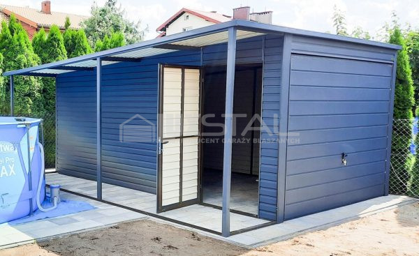 Metallgarage 3m x 5m - LUX62 – Bild 3