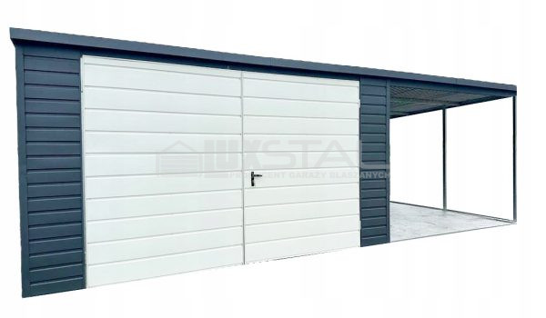 Metallgarage 4m x 6m - LUX45