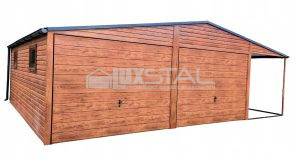 Metallgarage 6m x 6m + 2m.  LUX85