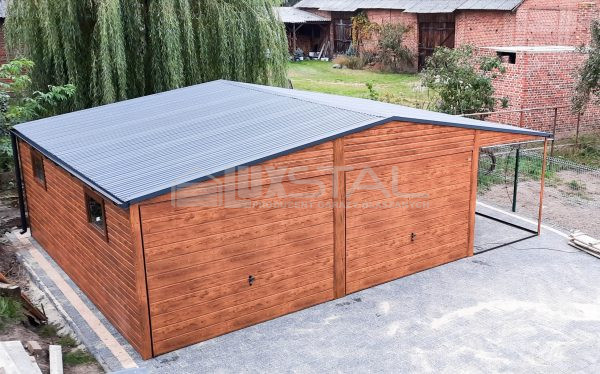 Metallgarage 6m x 6m + 2m.  LUX85 – Bild 2