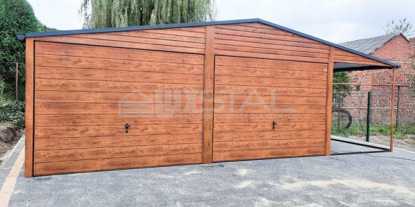 Metallgarage 6m x 6m + 2m.  LUX85 – Bild 3