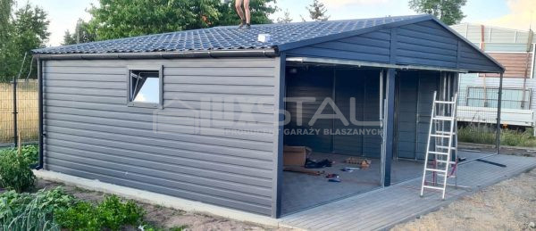 Metallgarage 6m x 6m - LUX22 – Bild 8