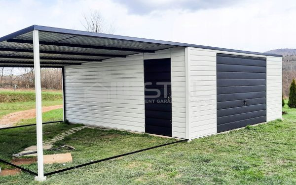 Metallgarage 6m x 6m - LUX52 – Bild 2