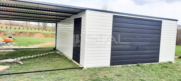 Metallgarage 6m x 6m - LUX52 – Bild 3